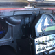 The Sevcon controller went behind the dashboard. The blue line visible on the left routes coolant to a cool plate that is mounted to the controller and keeps it operating at the right temperature.